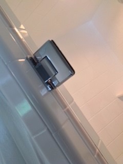 Standard Wall Mount Beveled Hinge Chrome